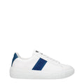Baskets basses en cuir blanc Versace