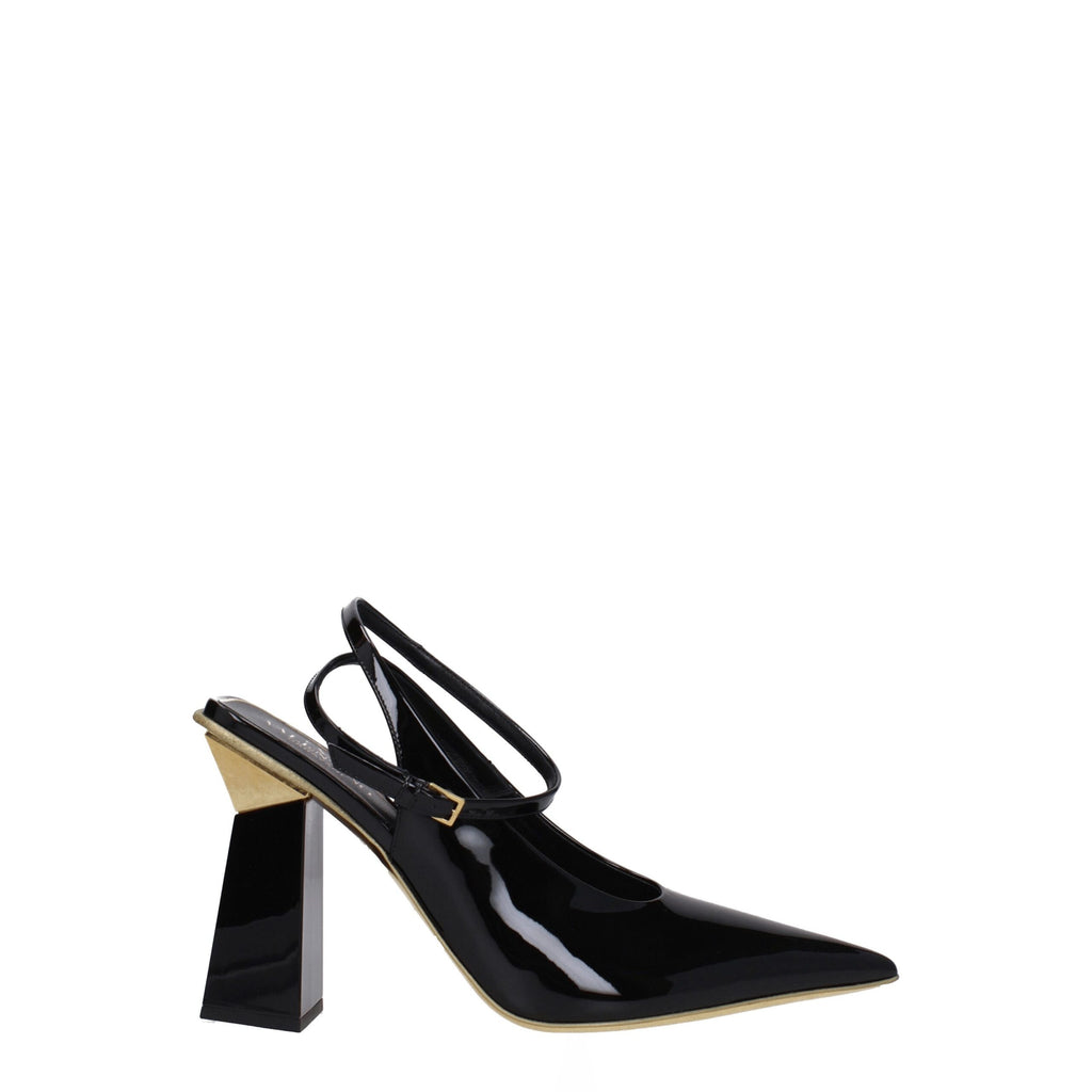 Valentino Garavani Black Leather Sandals