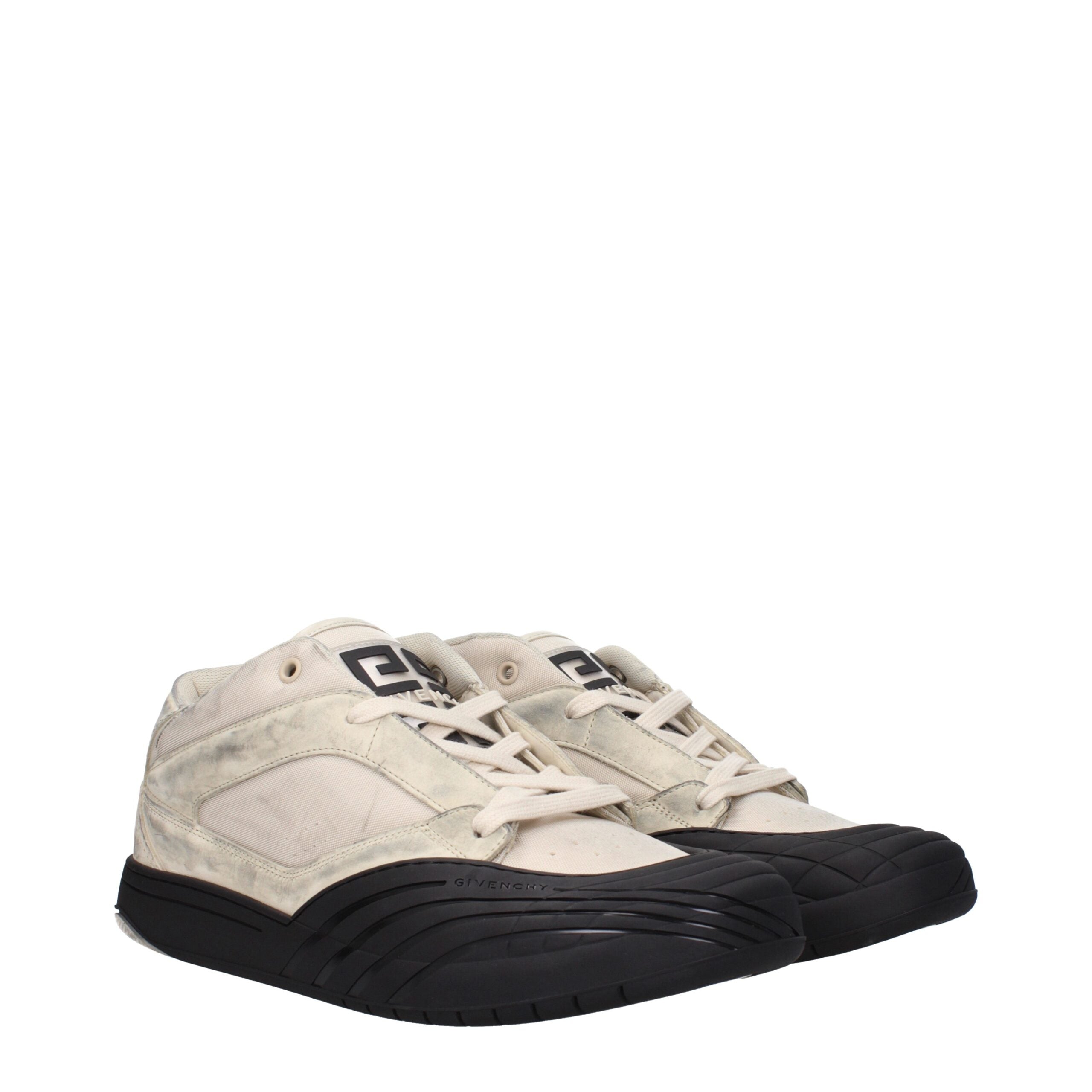 Baskets épaisses en tissu beige Givenchy