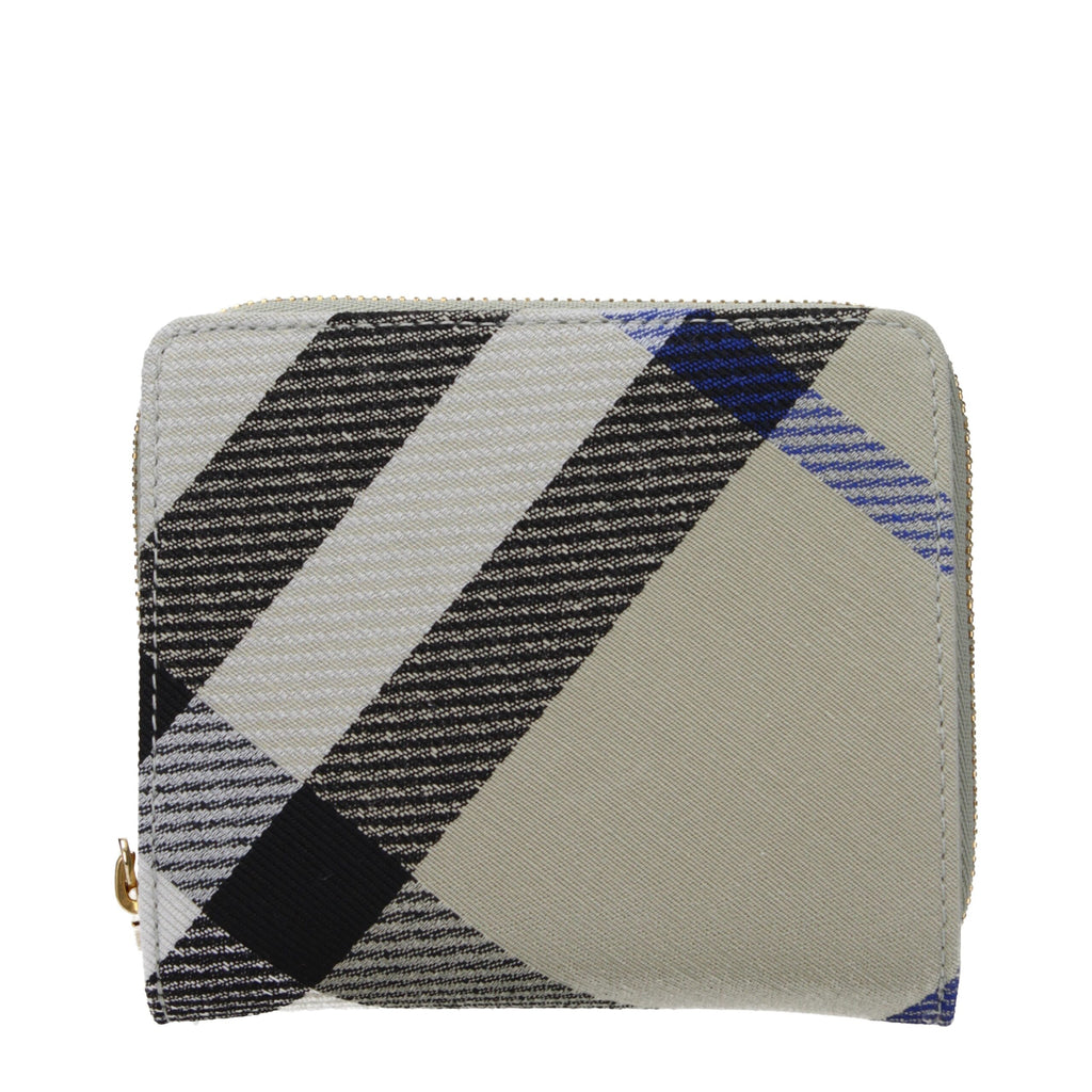 Portefeuille en tissu beige Burberry