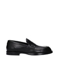 Mocassins à enfiler en cuir noir Dolce & Gabbana