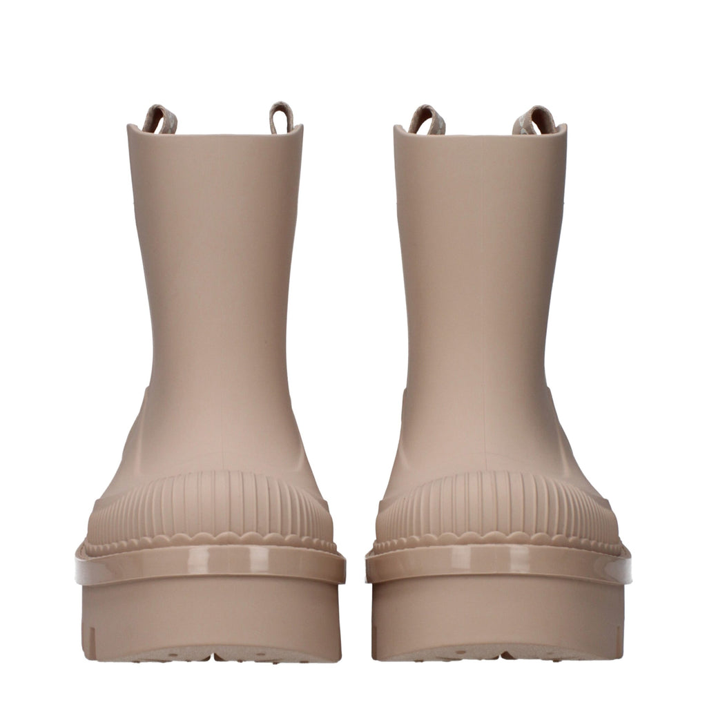 Bottines Chloé en coton rose
