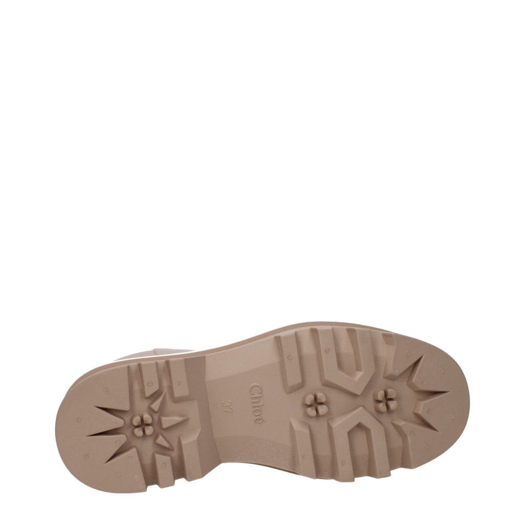 Bottines Chloé en coton rose
