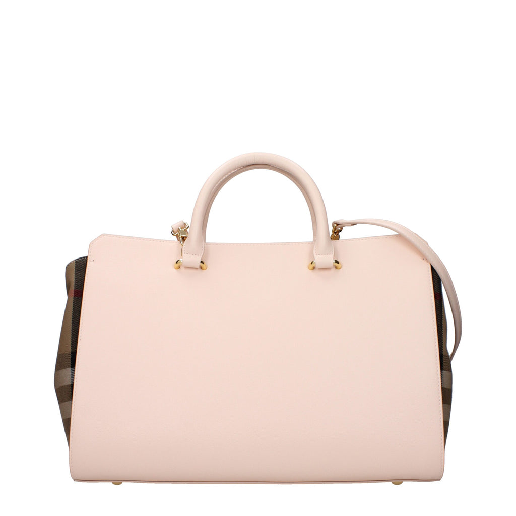 Sac à main Burberry en cuir rose