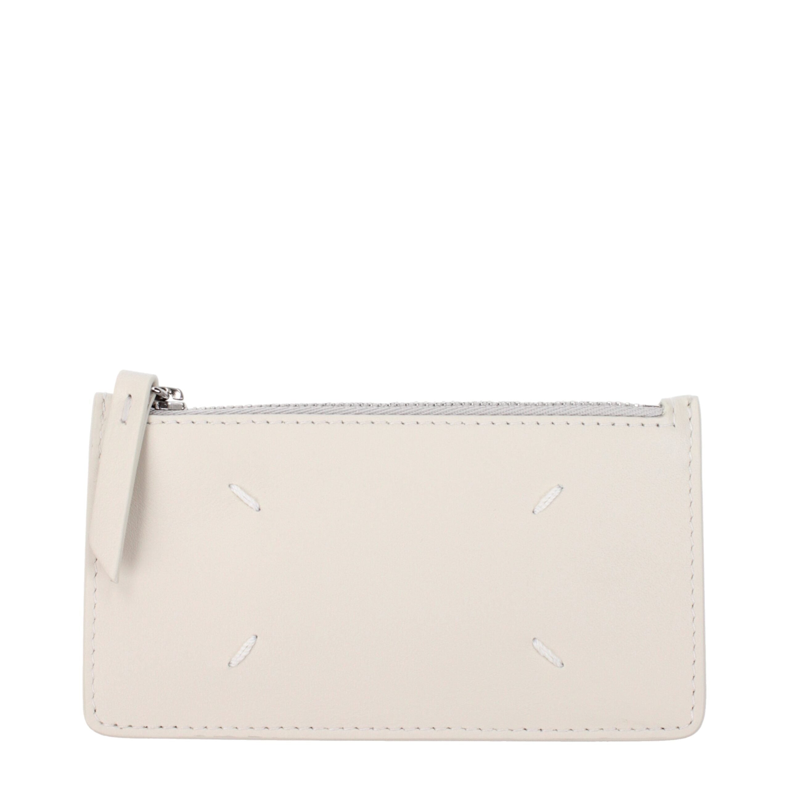 Portefeuille Maison Margiela en cuir beige