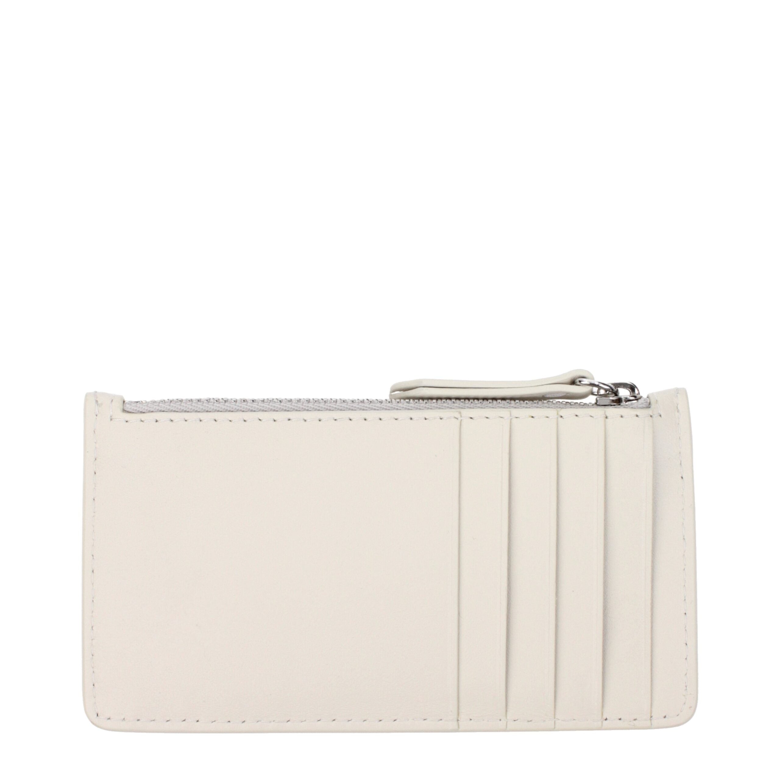 Portefeuille Maison Margiela en cuir beige