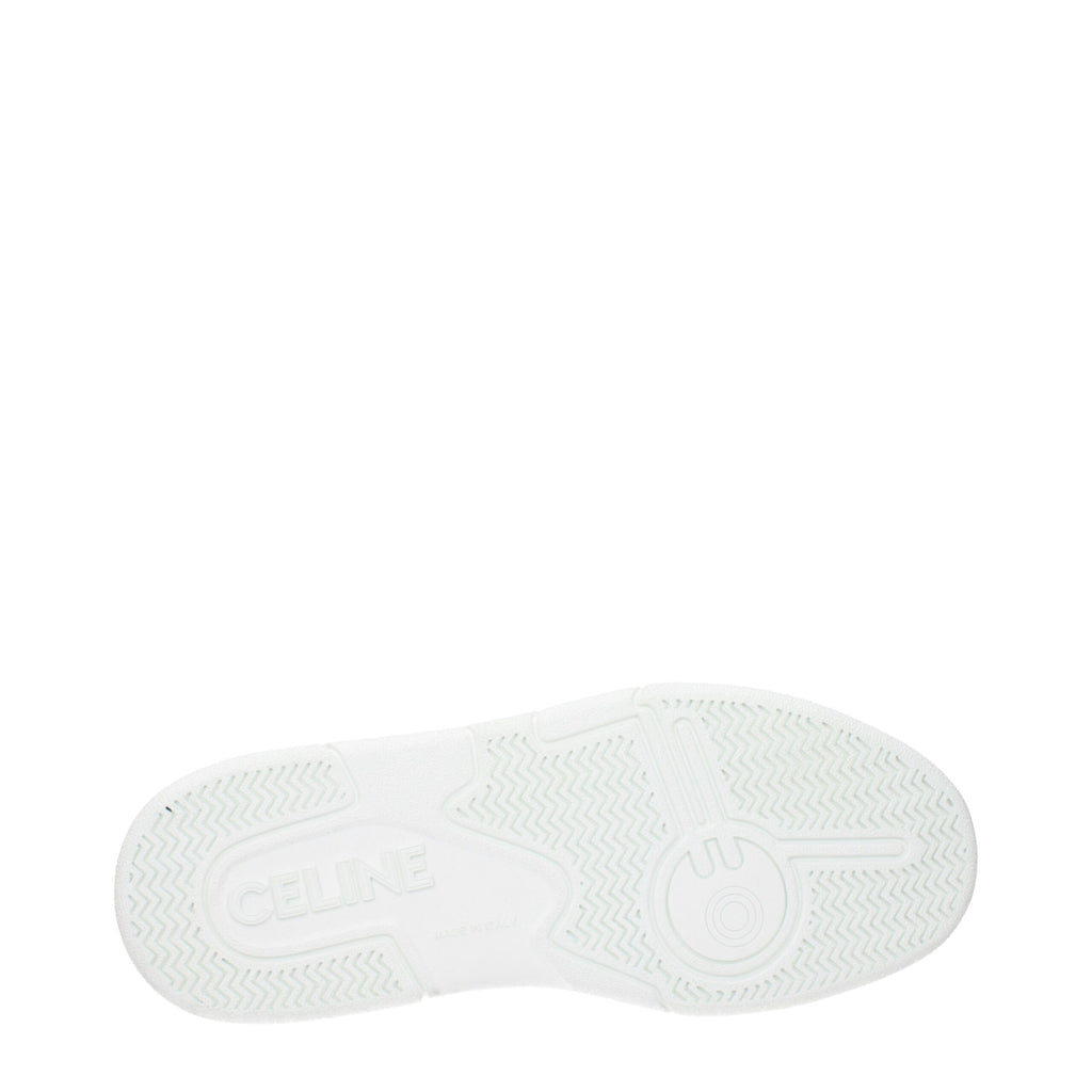 Baskets athlétiques Celine en cuir blanc