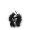 Collier en fourrure noir Fendi