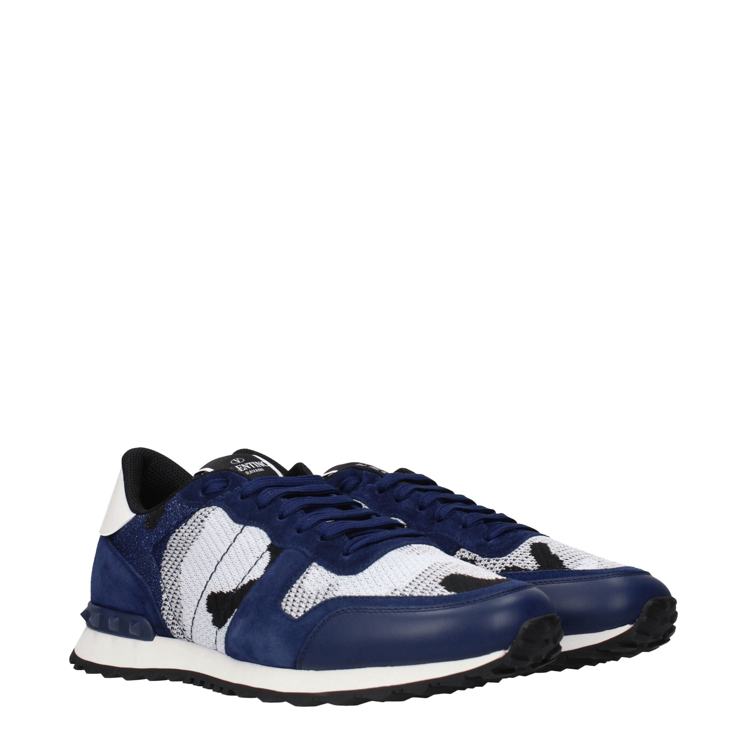 Valentino Garavani Gray Fabric Athletic Sneakers