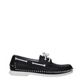 Mocassins à enfiler en cuir noir Christian Louboutin