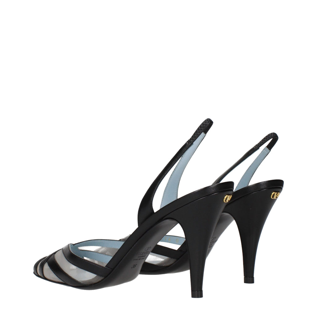 Escarpins à talons hauts Valentino Garavani en cuir noir