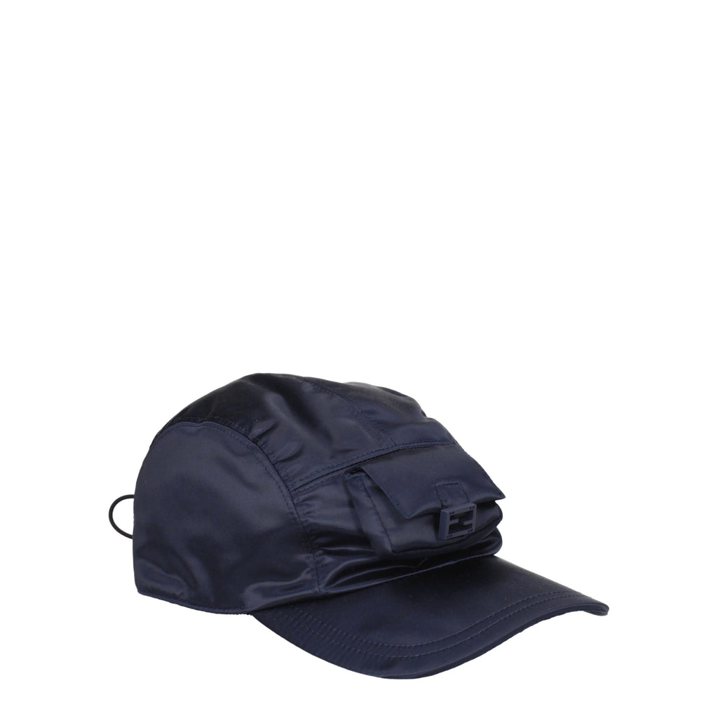 Casquette Fendi en polyamide bleu