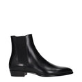 Bottines Celine en cuir noir