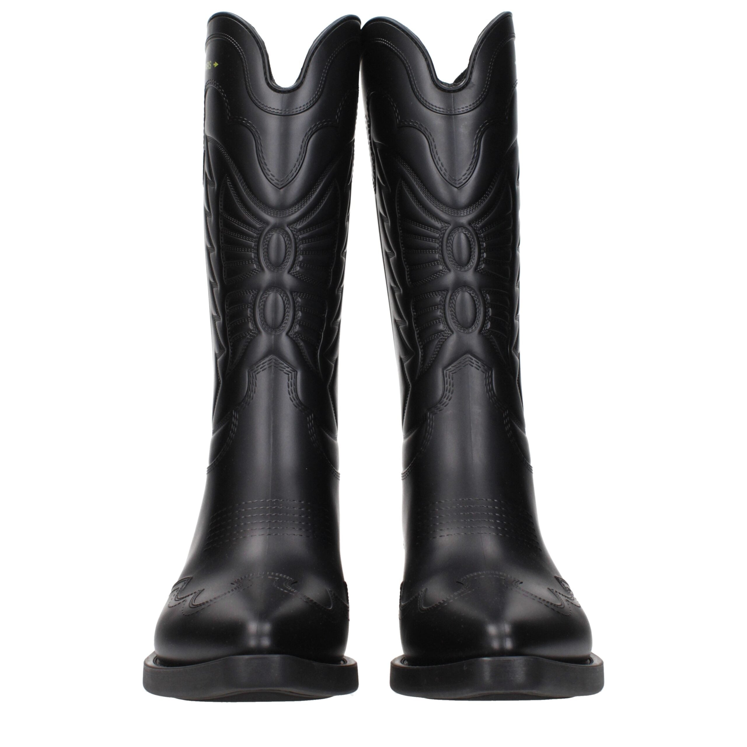 Bottes Christian Dior en coton noir