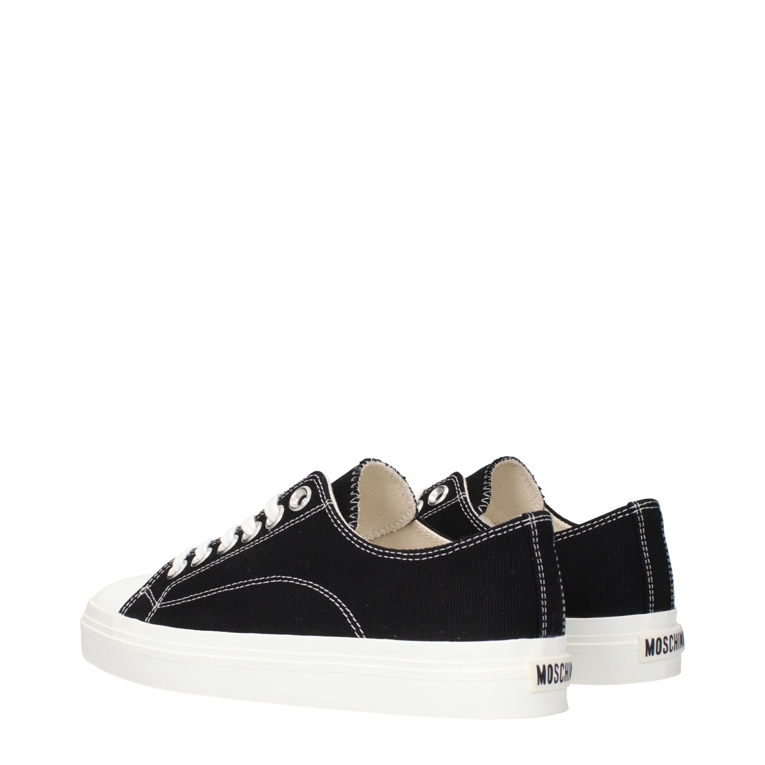 Baskets basses Moschino en tissu noir