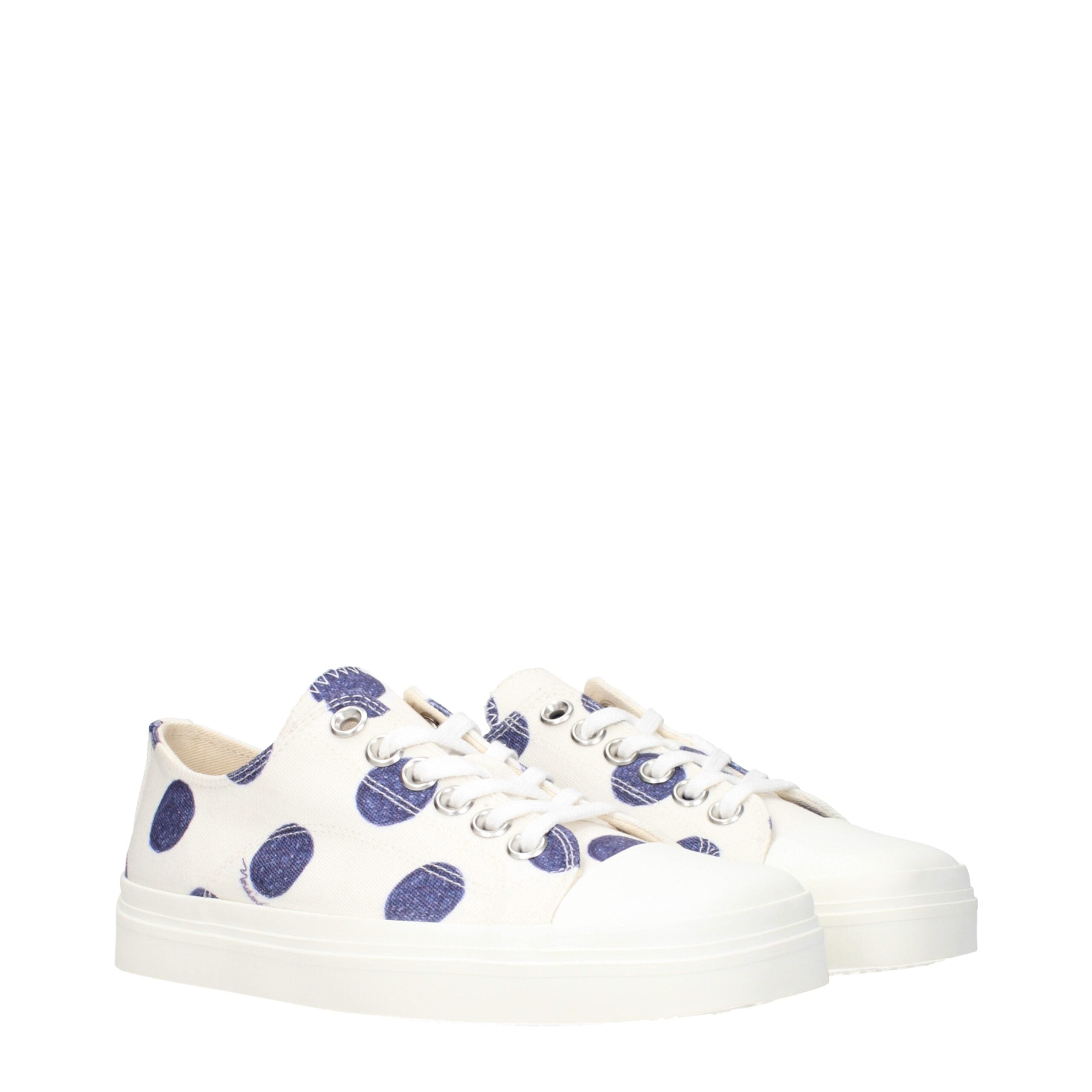 Baskets basses Moschino en tissu blanc