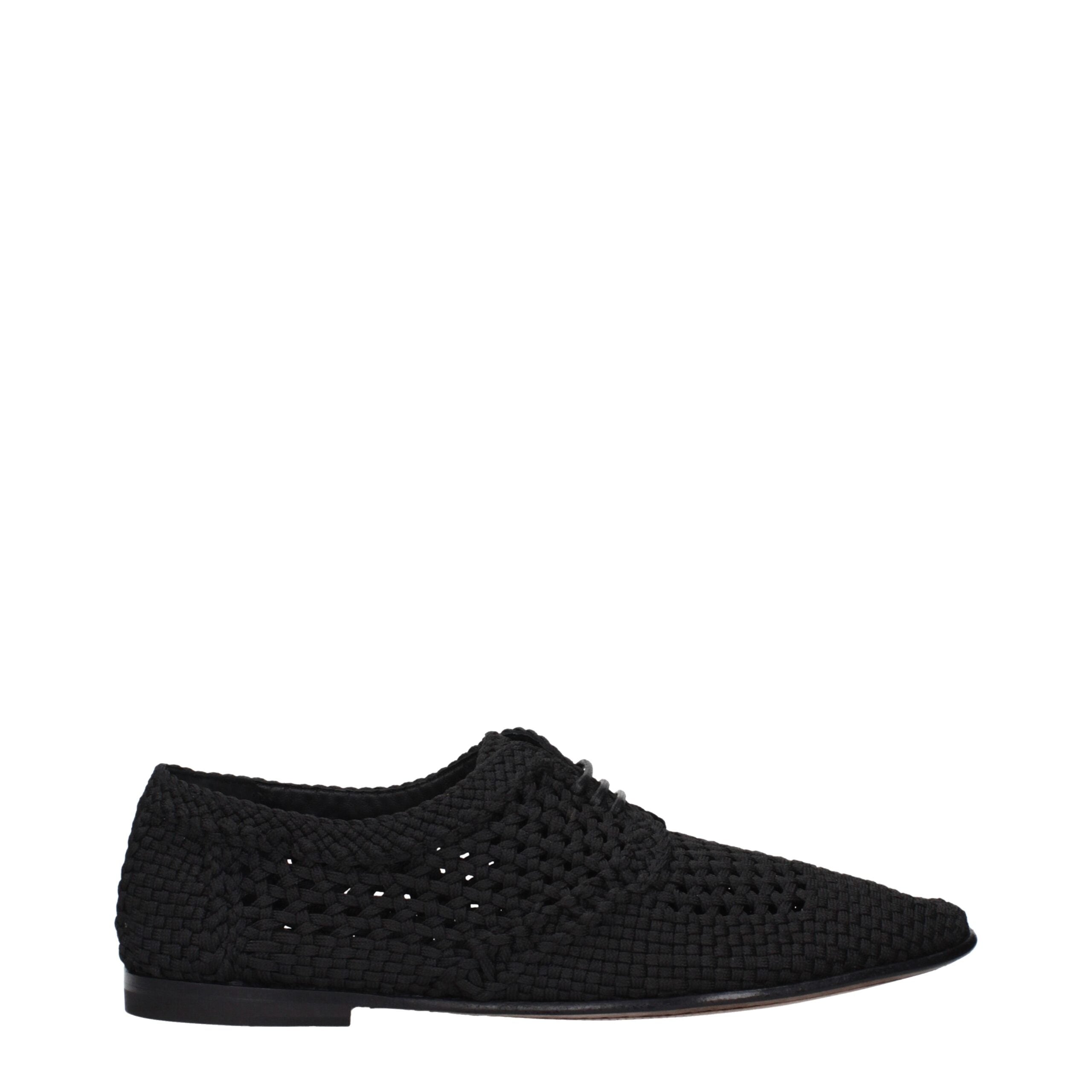 Dolce & Gabbana Richelieus Et Derbies En Tissu Noir