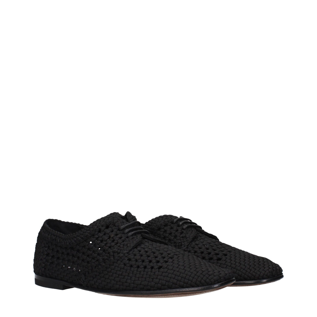 Dolce & Gabbana Richelieus Et Derbies En Tissu Noir