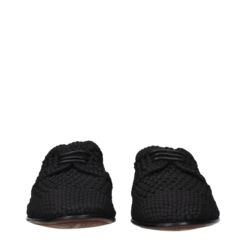 Dolce & Gabbana Richelieus Et Derbies En Tissu Noir