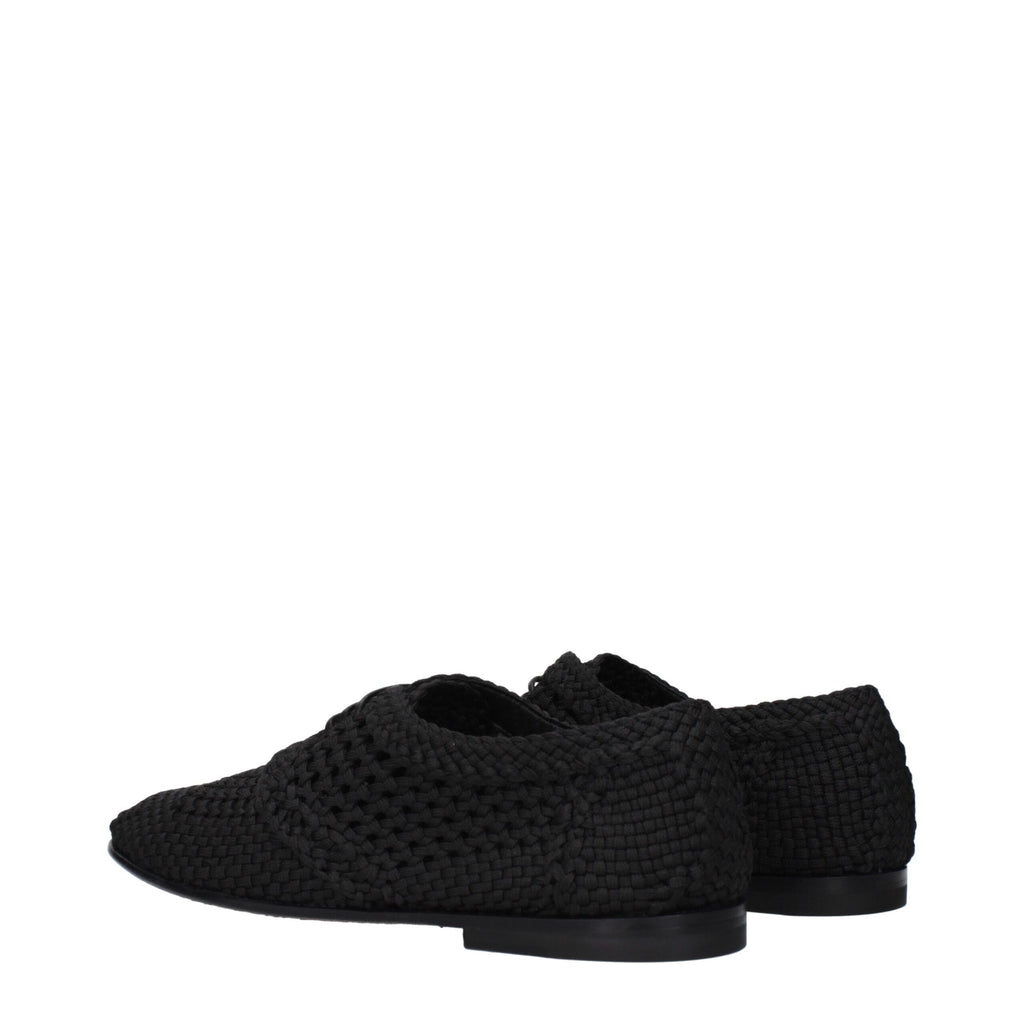 Dolce & Gabbana Richelieus Et Derbies En Tissu Noir