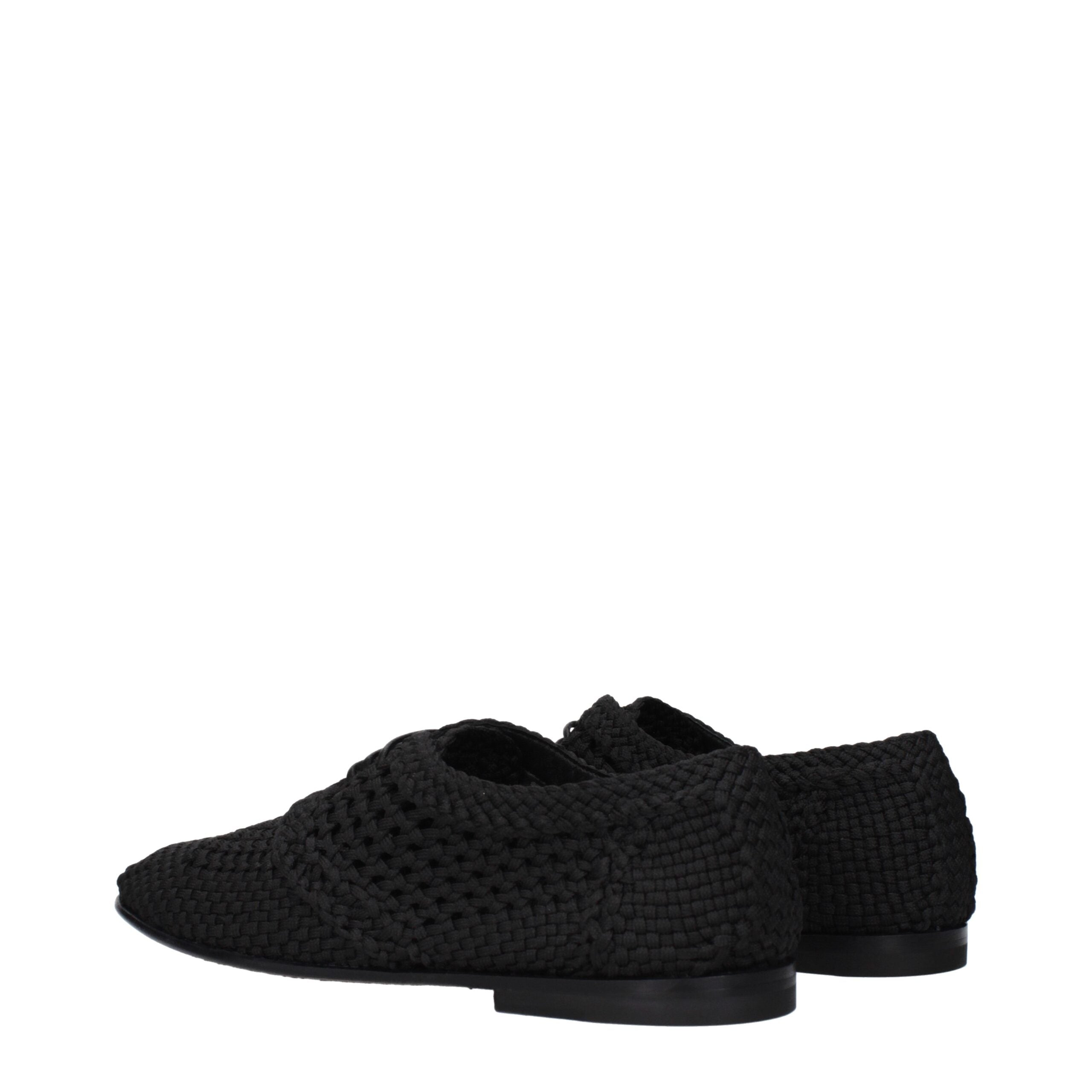 Dolce & Gabbana Richelieus Et Derbies En Tissu Noir
