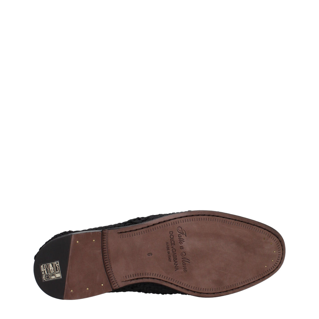 Dolce & Gabbana Richelieus Et Derbies En Tissu Noir
