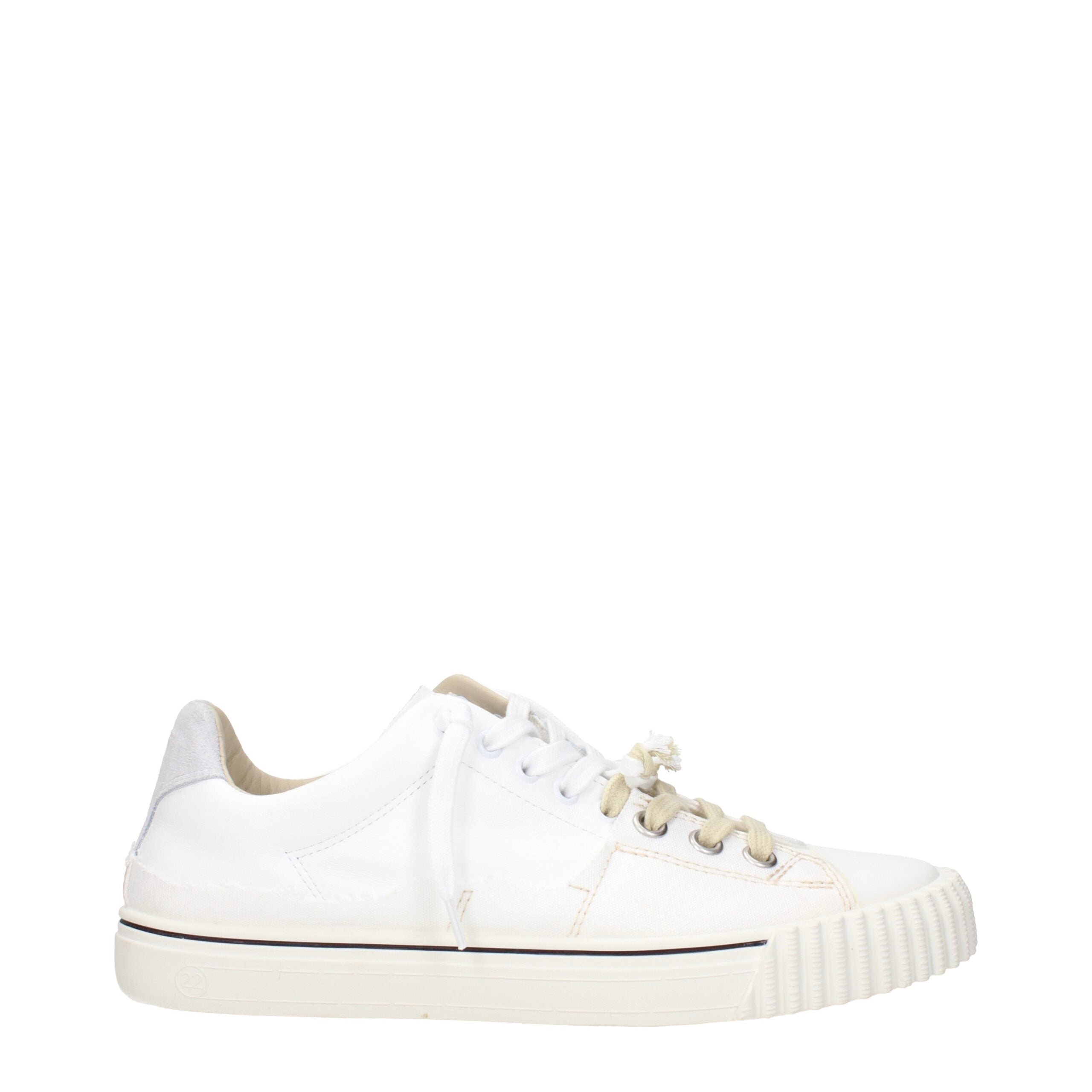 Baskets basses Maison Margiela en cuir blanc