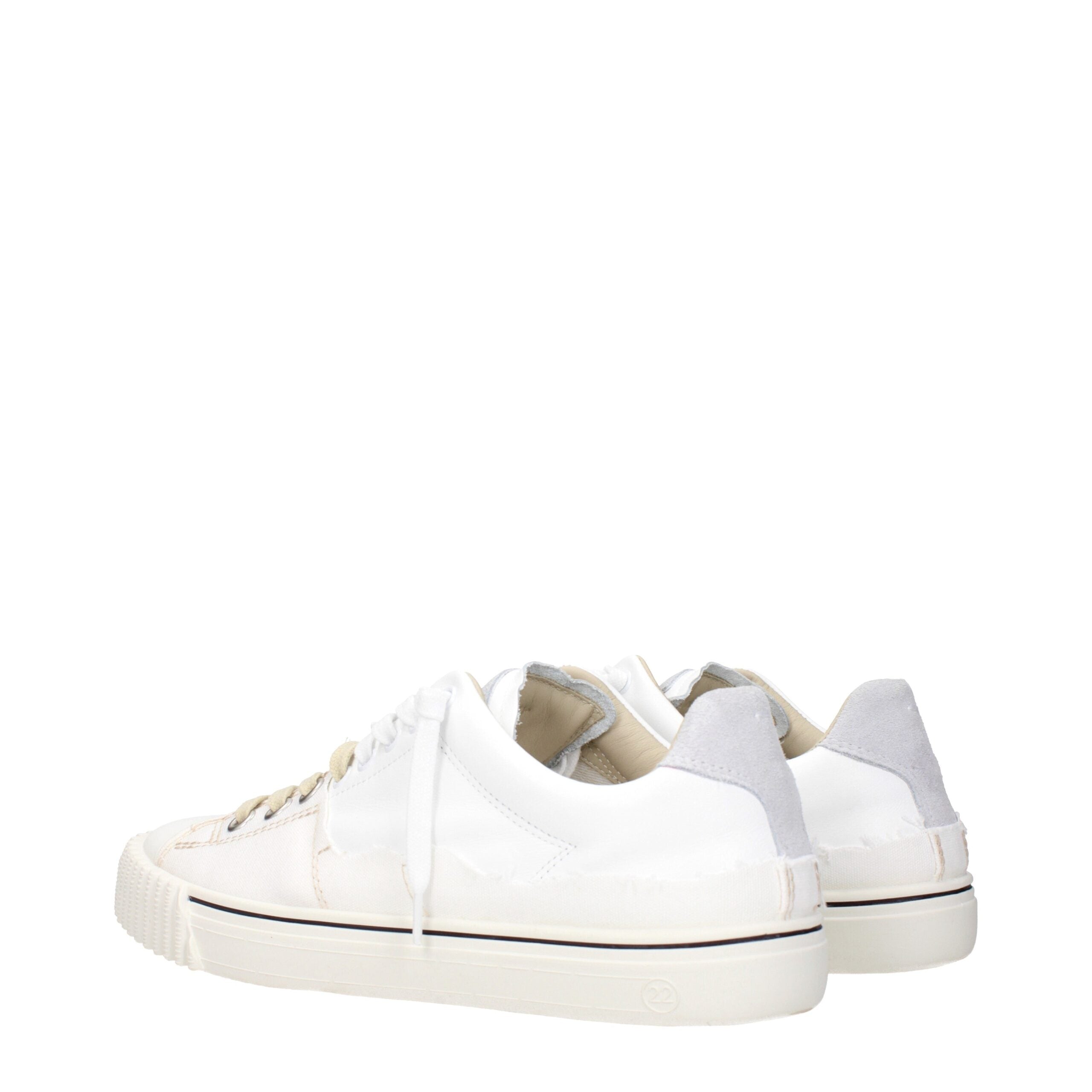 Baskets basses Maison Margiela en cuir blanc