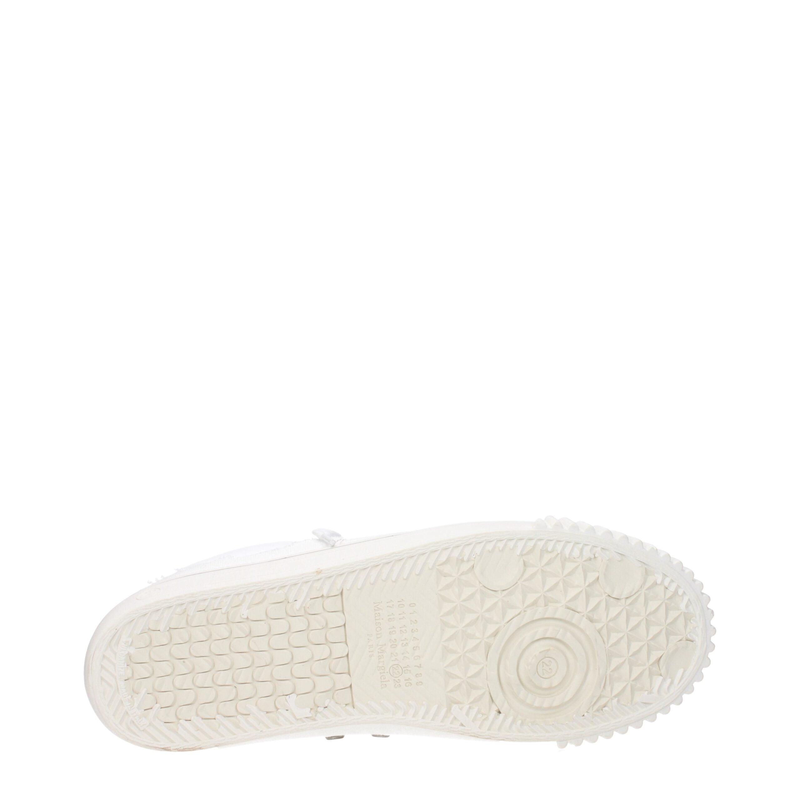 Baskets basses Maison Margiela en cuir blanc