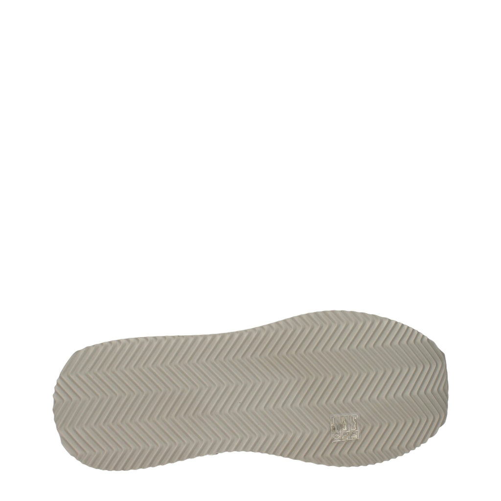 Dolce & Gabbana Beige Fabric Low Top Sneakers