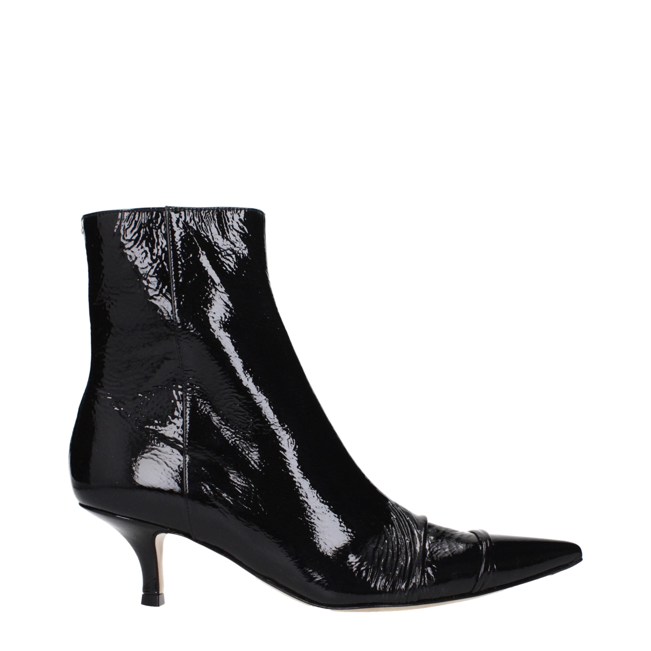 Maison Margiela Bottines en cuir noir