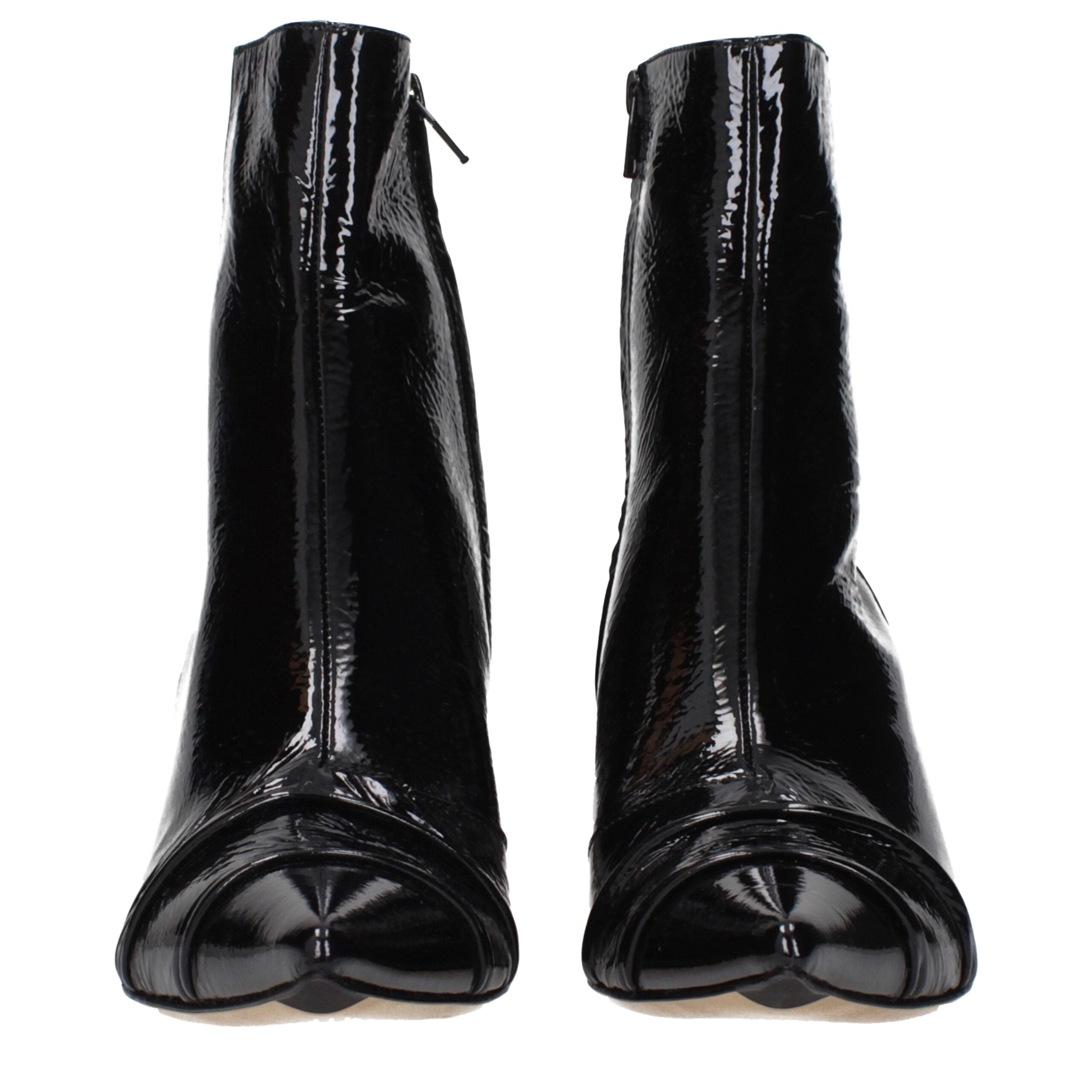 Maison Margiela Bottines en cuir noir