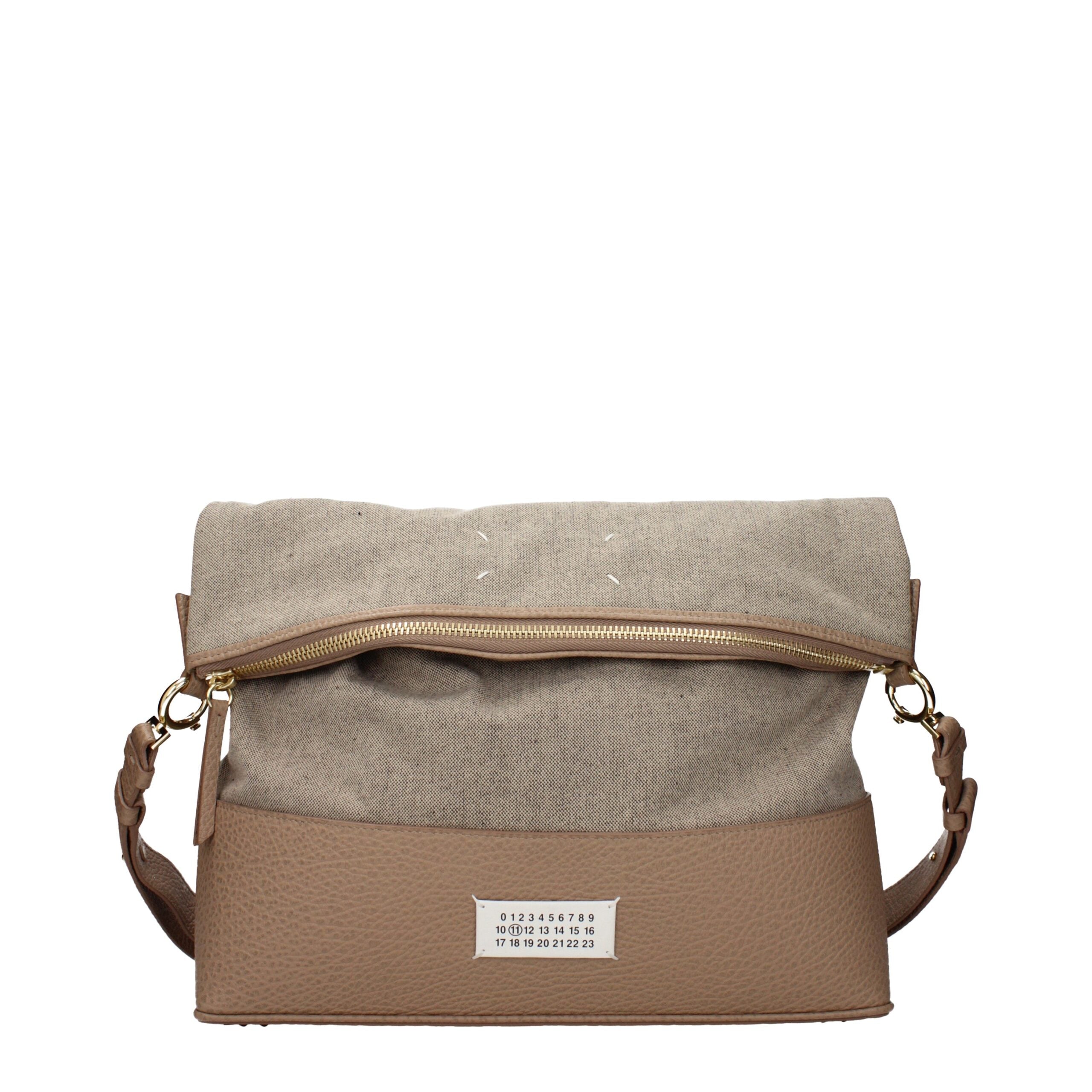 Maison Margiela Sac porté épaule en tissu beige