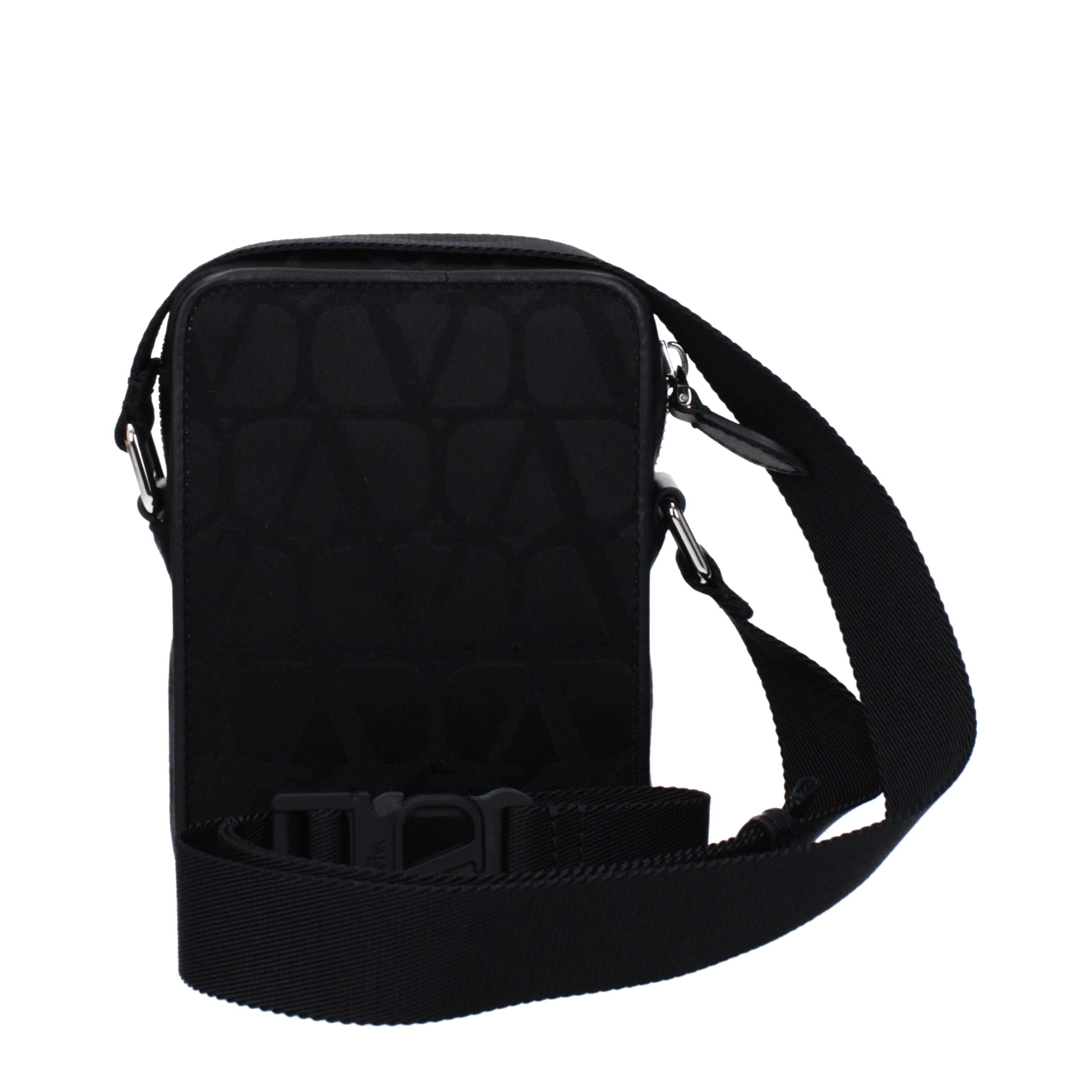 Valentino Garavani Black Fabric Crossbody Bag