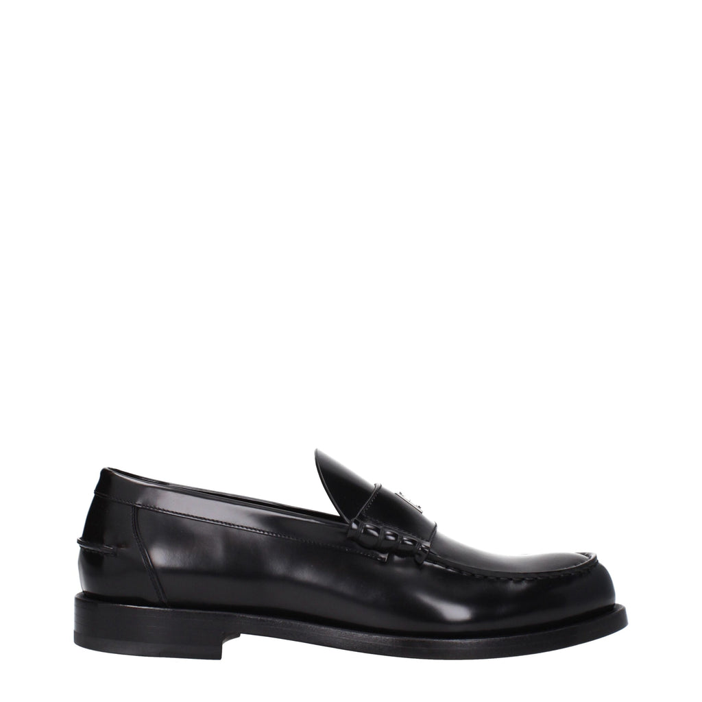 Mocassins à enfiler en cuir noir Givenchy
