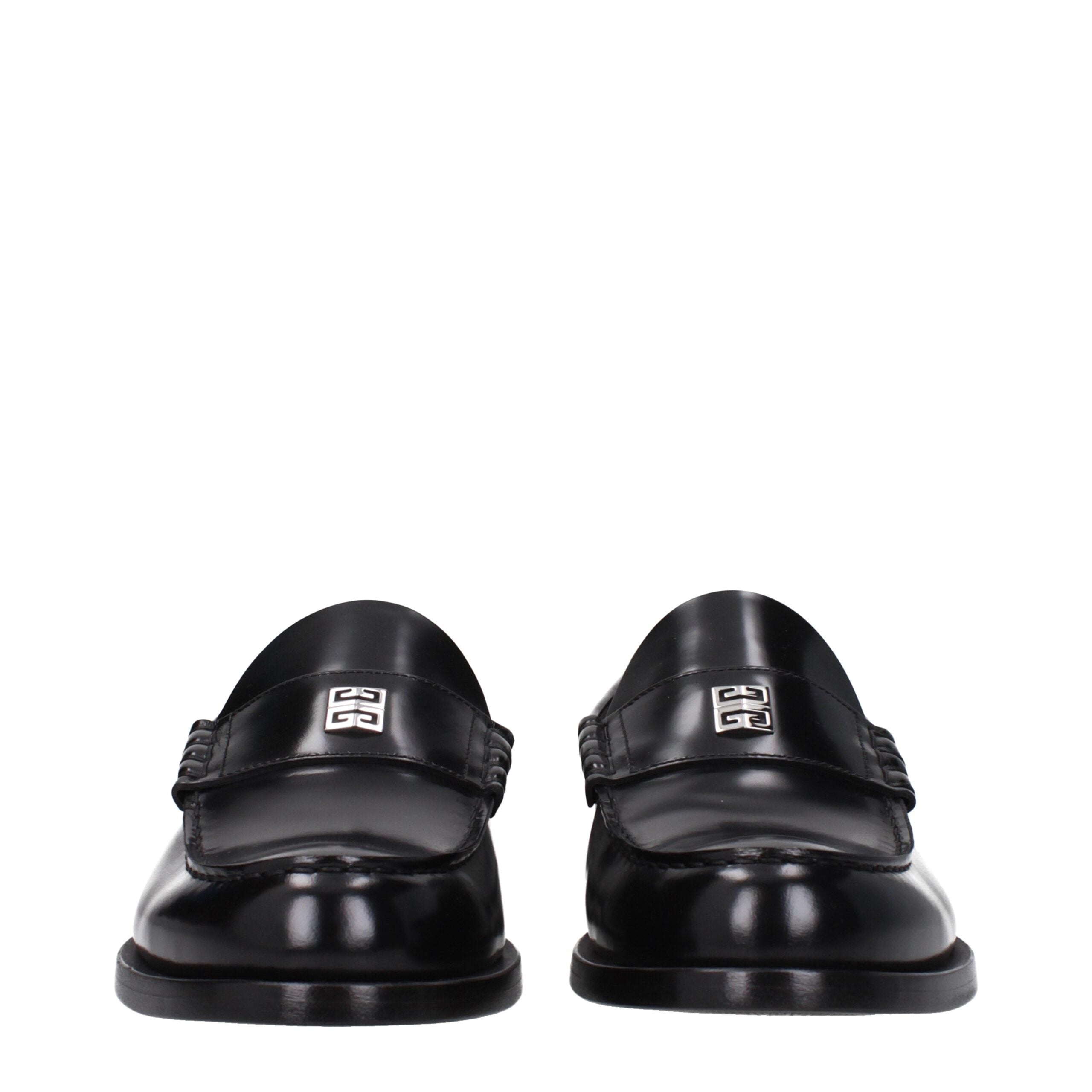 Mocassins à enfiler en cuir noir Givenchy