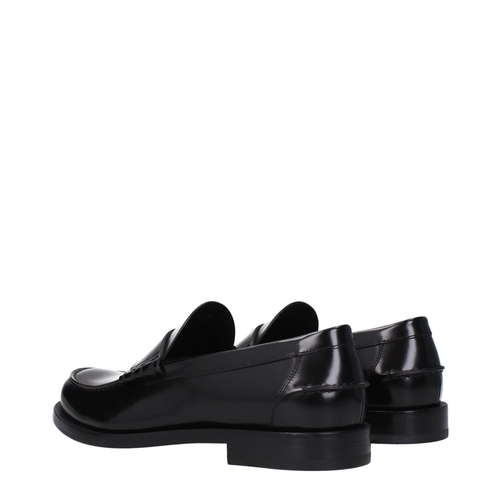 Mocassins à enfiler en cuir noir Givenchy