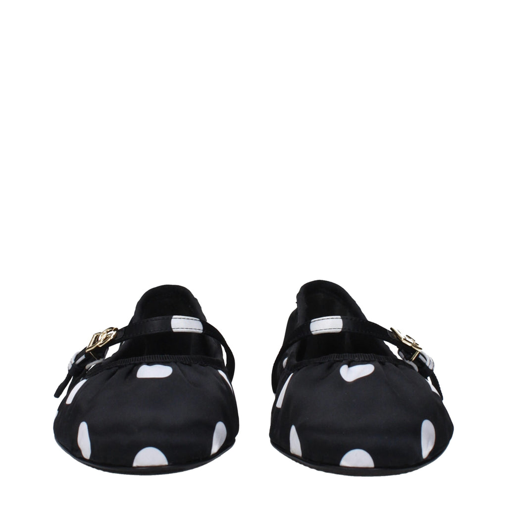 Ballerines Dolce & Gabbana en tissu noir