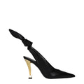 Escarpins à talons hauts en cuir noir Givenchy