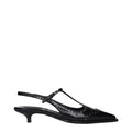 Escarpins Miu Miu en cuir noir à talon mi-haut