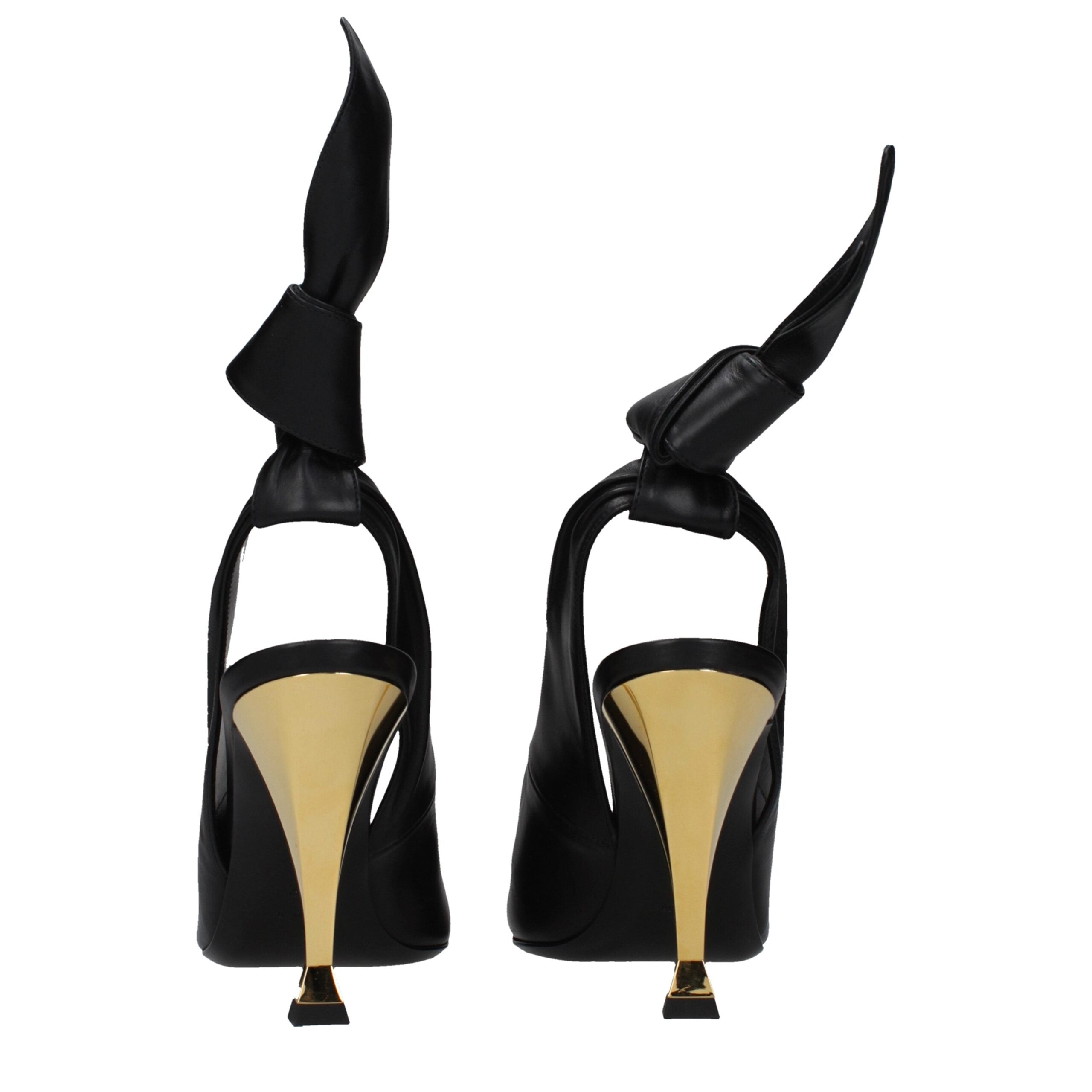 Escarpins à talons hauts en cuir noir Givenchy