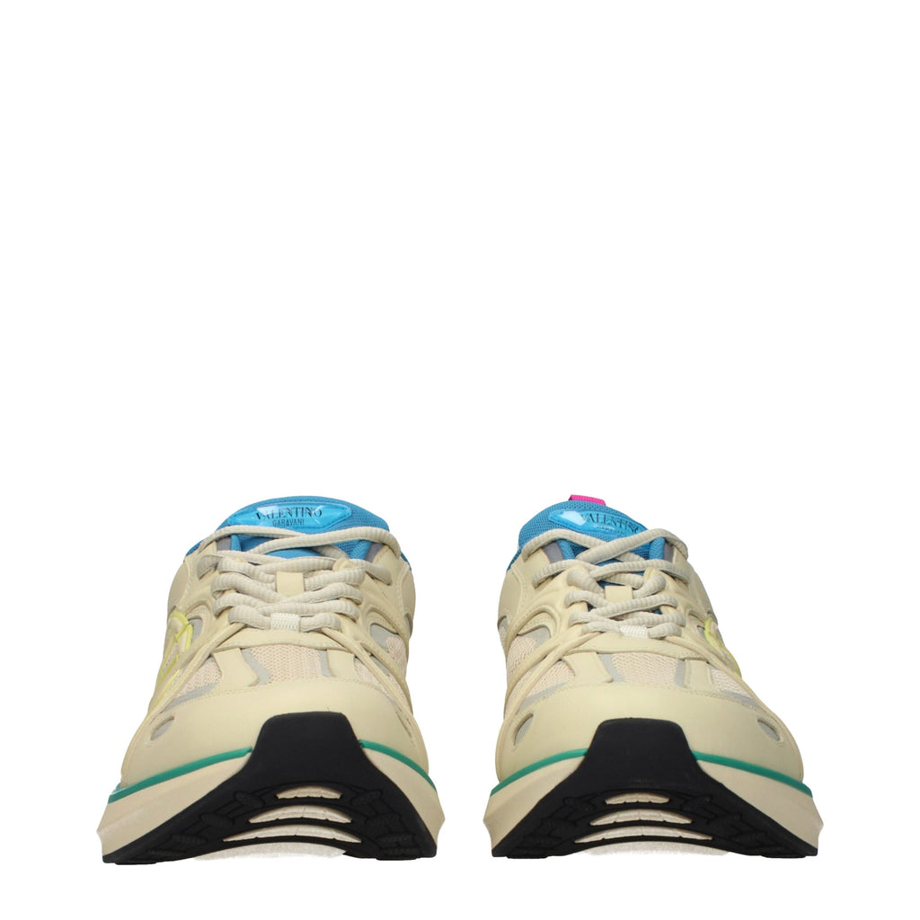 Baskets sportives Valentino Garavani en tissu beige