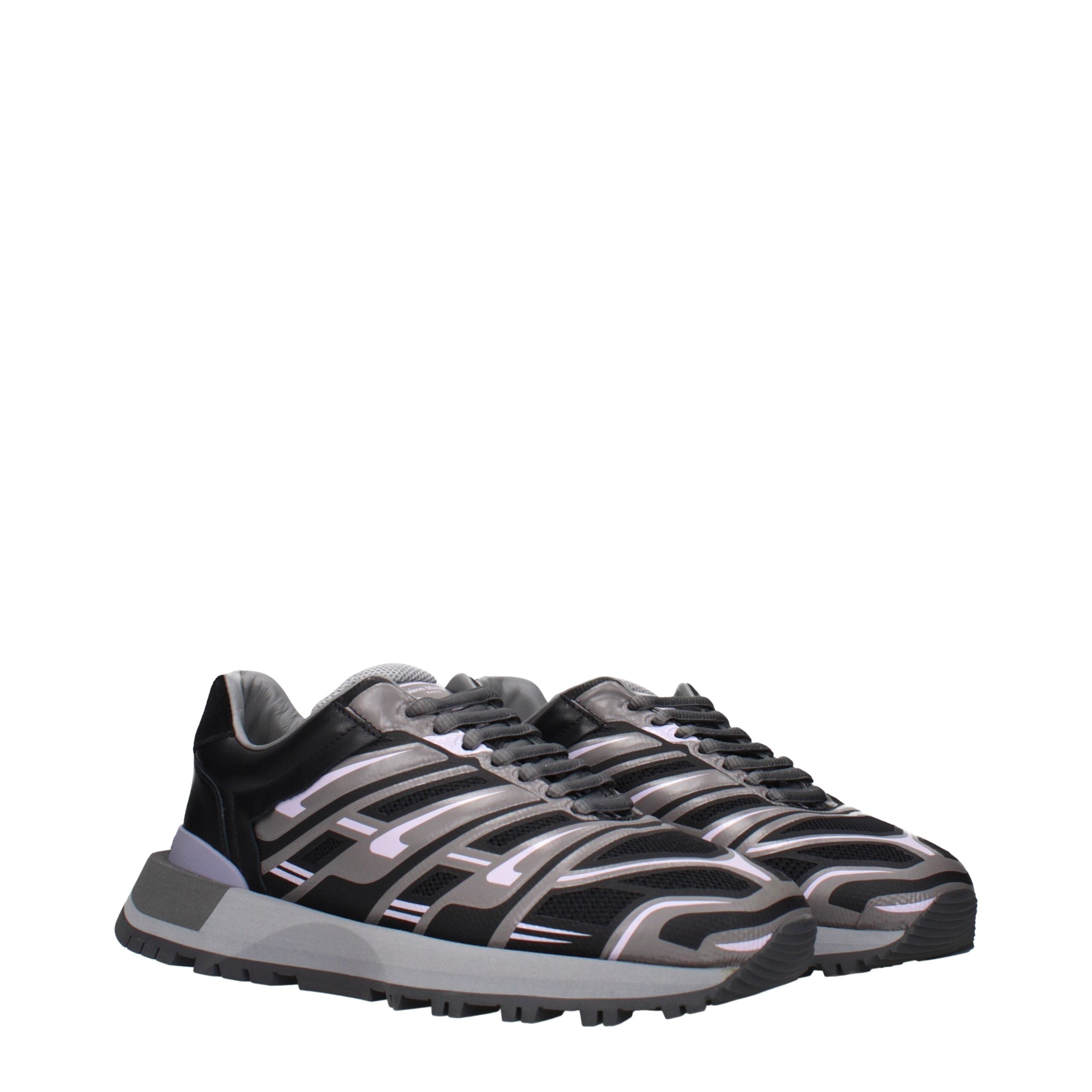 Baskets athlétiques Maison Margiela en tissu noir