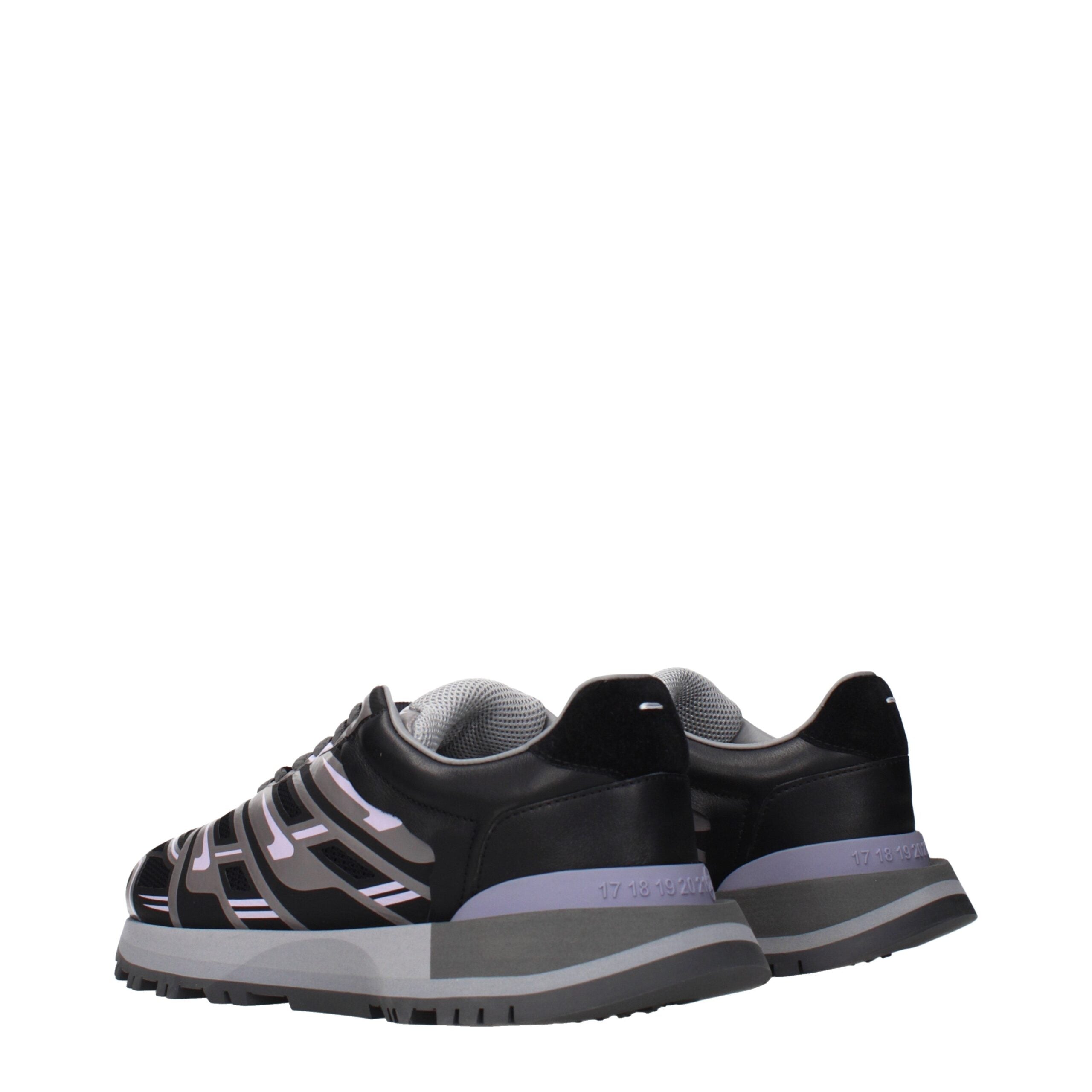 Baskets athlétiques Maison Margiela en tissu noir
