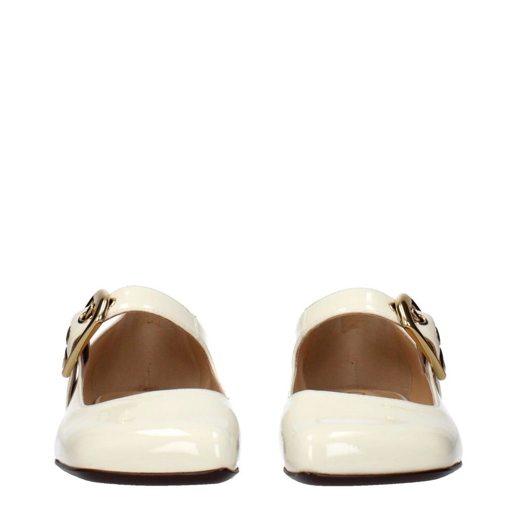 Chloé Ballerines en Cuir Beige