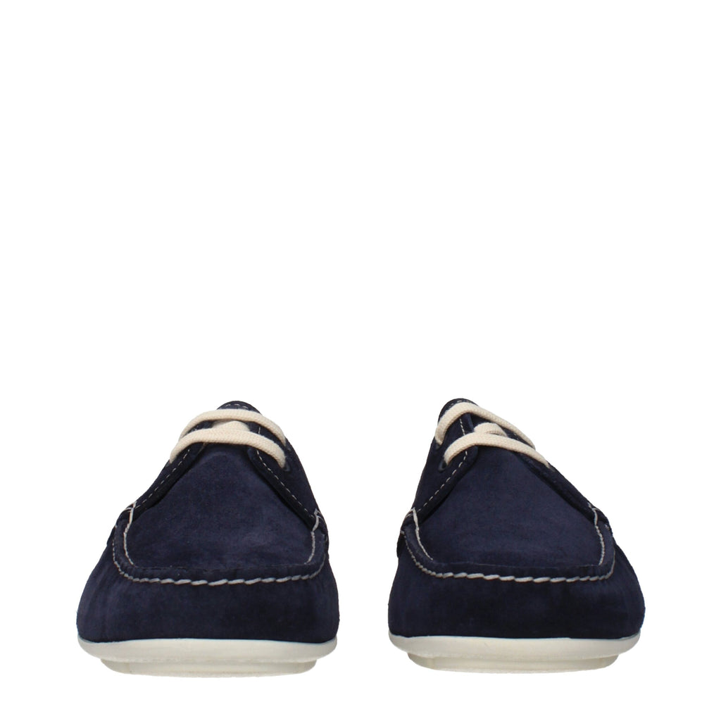 Mocassini Prada in pelle blu