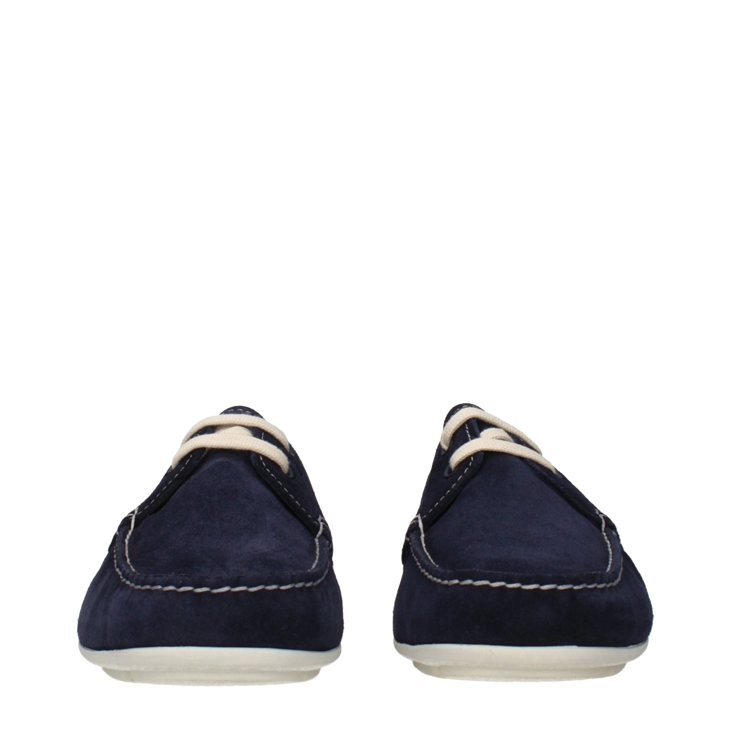 Mocassini Prada in pelle blu