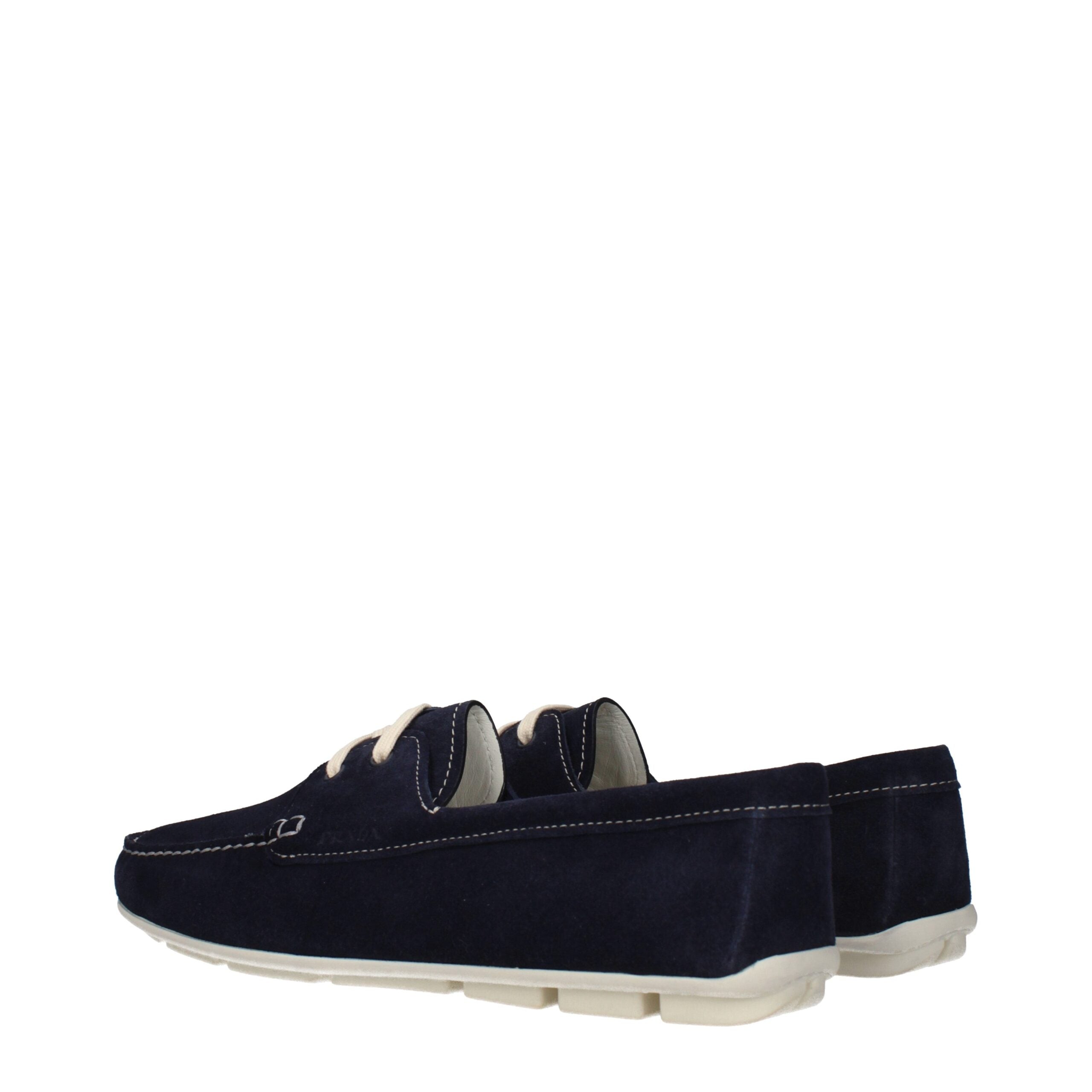 Mocassini Prada in pelle blu