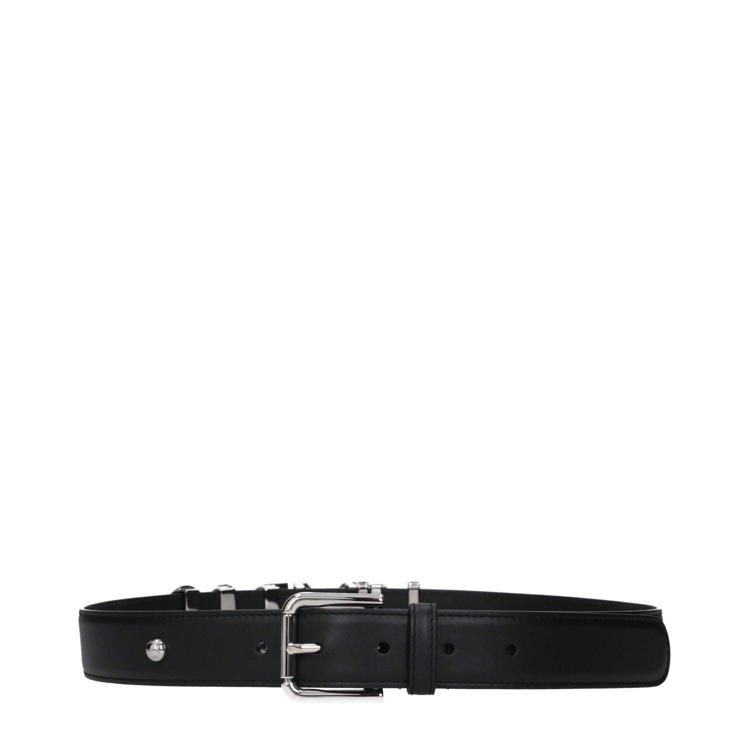Ceinture classique Dolce & Gabbana en cuir noir