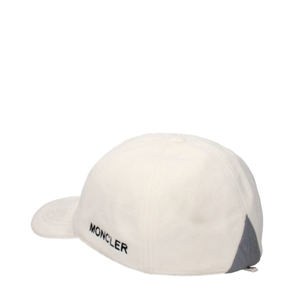 Casquette Moncler en polyester blanc